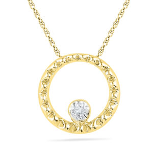 18 kt Gold Eva Diamond Pendant