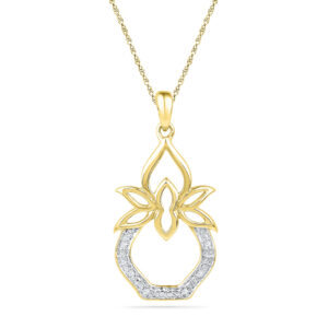 18 kt Gold Kalash Diamond Pendent