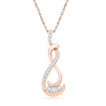 18 kt Rose Gold Glitterati Diamond Pendant