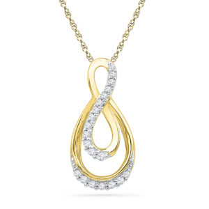 18 KT Gold Woman O Love Diamond Pendant