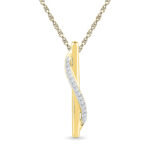 Sleek Diamond Pendant