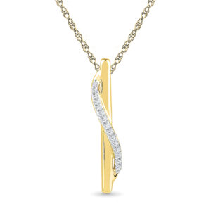 Sleek Diamond Pendant
