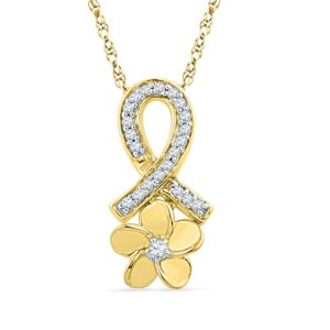 Flower Diamond Pendant