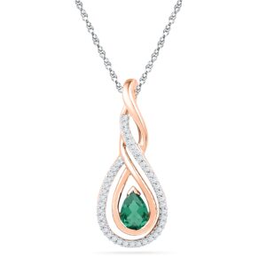 18 kt Gold Prisha Diamond Pendant