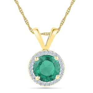 18Kt 1.57 Grams Gold & Diamond Pendant