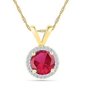 18Kt 1.57 Grams Gold & Diamond Pendant