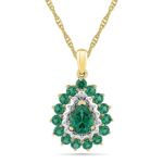 Groovy Emerald Pendant