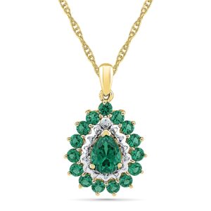 Groovy Emerald Pendant