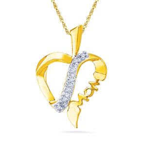 Lovely ?Mom Diamond Pendant