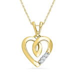 18 kt Heart Beat Diamond Pendant