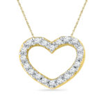 18 kt Rose Gold Honey Heart Diamond Pendant