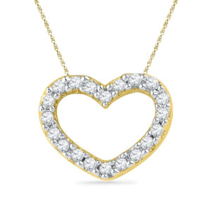 18 kt Rose Gold Honey Heart Diamond Pendant