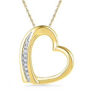 18 Kt Gold Glitterati Heart Diamond Pendant