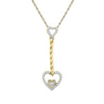 18 KT Gold Heart Diamond Pendant