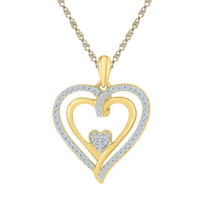 Dashing Heart Diamond Pendent