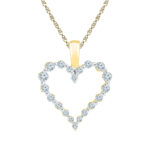 18 KT Gold Heart Diamond Pendant