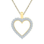 Honey Heart Diamond Pendent