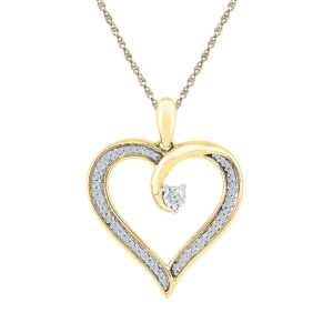 Dashing Heart Diamond Pendent