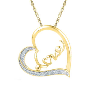 Love Heart Diamond Pendant