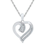Lovely Heart Diamond Pendant