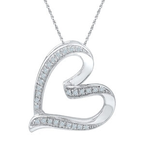 Lovely Heart Diamond Pendant