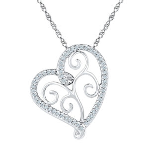 Lovely Heart Diamond Pendant
