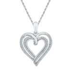 18kt Happy Heart Diamond Pendent