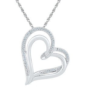 Dashing Heart Diamond Pendent