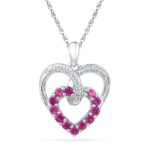 925 Majestic Hearts Diamond Pendant