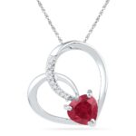 925 Sparkle Heart Diamond Pendant