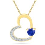 Heartly Blue Sapphire Pendant