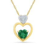 Showy Emerald Pendant
