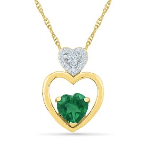 Showy Emerald Pendant