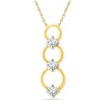 18 kt Gold Sophia Diamond Pendant