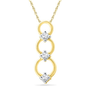 18 kt Gold Sophia Diamond Pendant
