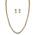 Oval Peach Pearl Set