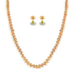 Pink Color Button Pearl Set
