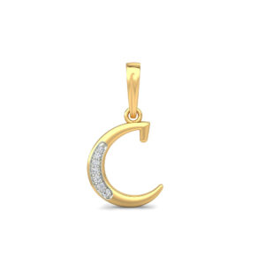 C Diamond Pendant