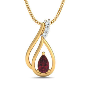 Lilium 0.03ct Diamond Pendant