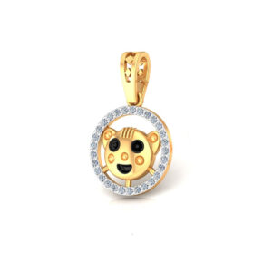 18kt Gold Frozen Jewelers Diamond Pendant