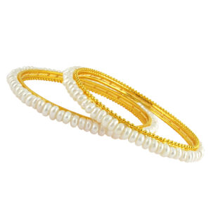 Button Pearl Bangles
