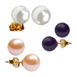 Multi Color Pearl Studs