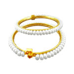 White Pearl Bangles