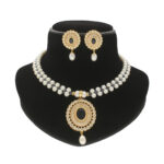 Rosette Pearl Necklace Set