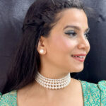 Naira 4 Lines Pearl Choker Set
