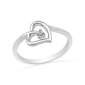 Platonic ?Love Diamond Finger Ring
