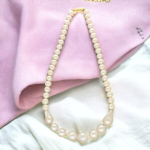 Falak 1 Line Baroque Pearl Necklaces