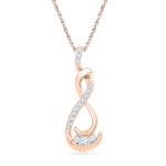 18 kt Rose Gold Glitterati Diamond Pendant