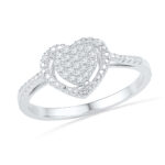 18 Kt Gold Heart To Heart Diamond Finger Ring
