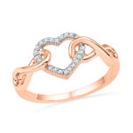 18kt Rose Gold Grand Heart Diamond Ring